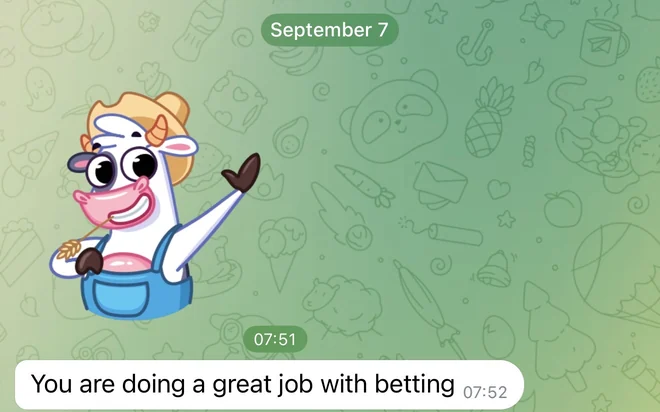 You are doing a great job with betting.