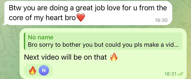 Btw you are doing a great job love for u from the core of my heart bro. Reply: Next video will be on that.